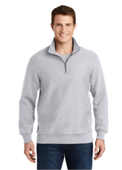 Embroidered Men's Super Heavyweight 1/4-Zip Pullover Sweatshirt #404796